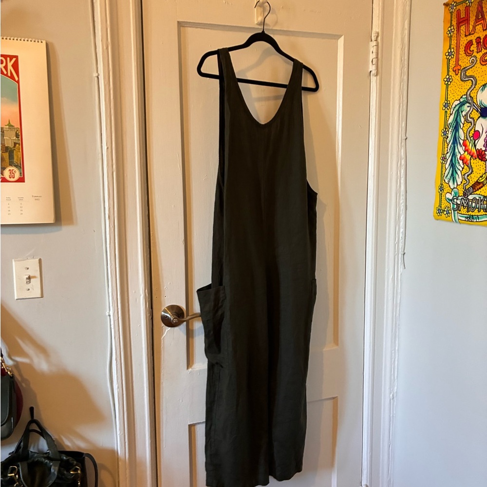 Eileen Fisher Organic Linen Jumpsuit - Size S